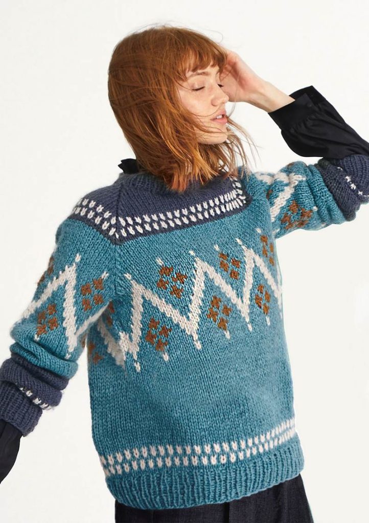 iis Woodling Affordable hip remix of Nordic sweater and cardigan designs