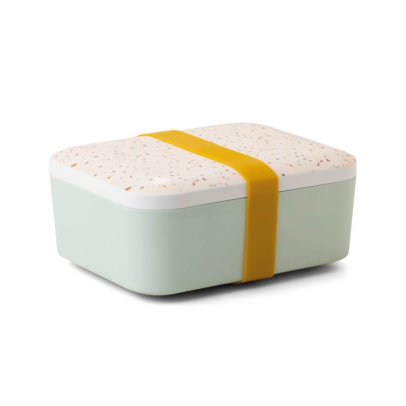 Melamine Bento/Lunch Box – Terrazzo/Mint/Ochre