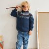 Children's Sweater with Double Neck