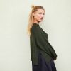 KELLY SWEATER W/SLIT LADIES (HEM UP)
