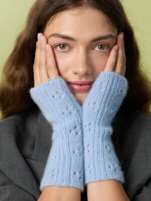 MIU POINTELLE MITTENS (FINGERLESS EDITION)